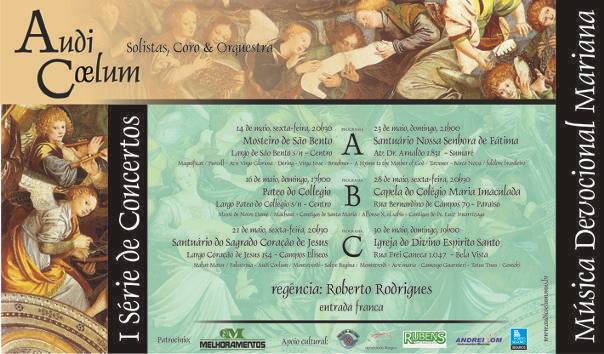 cartaz da I Srie de Concertos