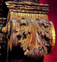 coluna do altar principal - detalhe