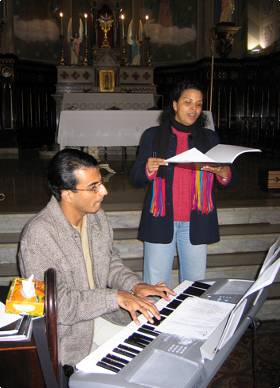 Rose e Michel, ensaio na Igreja do Divino Esprito Santo