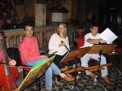 David, Patrcia e Marcelo, ensaio Devoo na Espanha Renascentista - Sagrado Corao de Jesus
