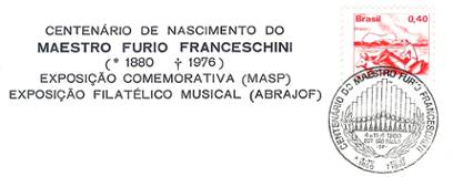 Selo comemorativo ao centenário de nascimento do maestro