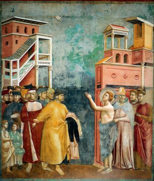 Giotto: Francisco renuncia as possesses mundanas