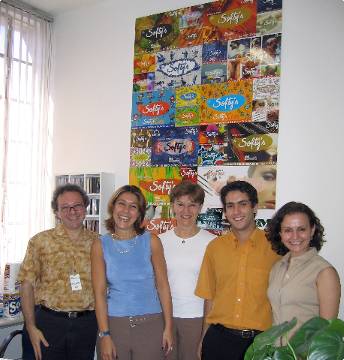 Roberto, Deborah, Suzi, Felipe e Ftima - Companhia Melhoramentos, setembro de 2004