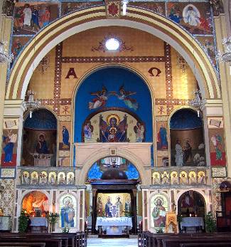 Catedral Nossa Senhora do Paraíso: Iconóstase, Baldaquino e Altar