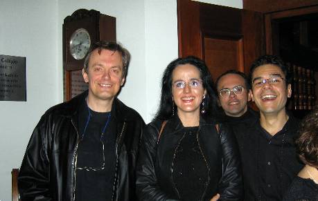 Srgio, Vnia, Rben e Andr - Pateo do Collegio
