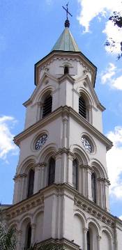 Torre e relógio da Igreja - Largo Santa Cecília