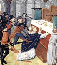 assassinato de So Thomas Becket - iluminura