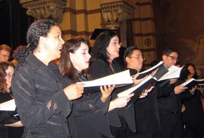 concerto inaugural - Mosteiro de So Bento: quinteto Magnificat / Purcell: Rose, Fabiana, Vnia, Emanoel e Nibaldo